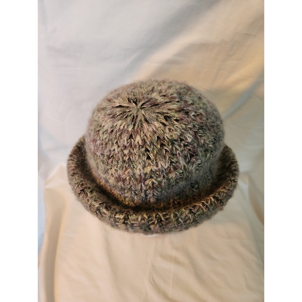 Vtg Marida Womens Hat Bowler Size 6 7/8 -21 1/2 in-Acrylic Blend Made England
